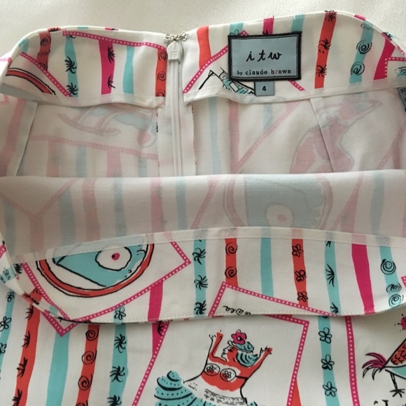 Adorable Like New ITW by Claude Brown Skirt - Picture 2 of 4